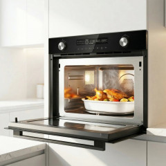 HEINNER HMW-MDBI34CTBK, Mikrowelle (900 Watt, 34 l Garraum-Volumen, Grillfunktion, Heißluftfunktion)