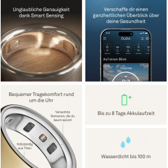 OURA Ring 4, Größe 10, Gold, Smart Ring