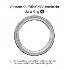 OURA Ring 4, Größe 11, Silver, Smart Ring