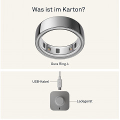 OURA Ring 4, Größe 11, Silver, Smart Ring