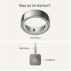 OURA Ring 4, Größe 12, Silver, Smart Ring