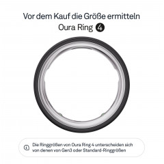 OURA Ring 4, Größe 12, Stealth, Smart Ring