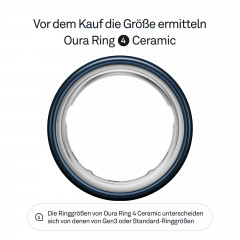 OURA Ring 4 Ceramic, Größe 7, Midnight Smart Ring