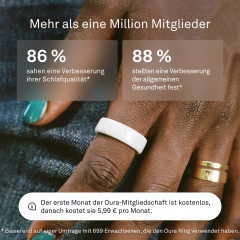 OURA Ring 4 Ceramic, Größe 6, Petal Smart Ring
