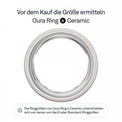 OURA Ring 4 Ceramic, Größe 6, Petal Smart Ring