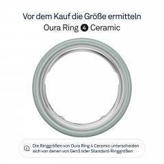 OURA Ring 4 Ceramic, Größe 5, Tide Smart Ring