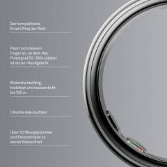 OURA Ring 5, Größe 7, Silber Smart Ring