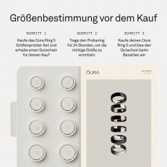 OURA Ring 5, Größe 8, Schwarz Smart Ring