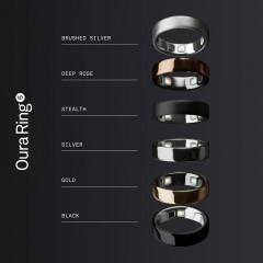 OURA Ring 5, Größe 12, Schwarz Smart Ring