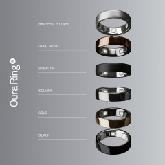 OURA Ring 5, Größe 7, Brushed Silver Smart Ring