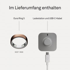 OURA Ring 5, Größe 13, Deep Rose Smart Ring