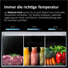 HAIER HDPW3620CNPD 2D 60 SERIE 3 Pro Kühlgefrierkombination (C, 406 l, 2050 mm hoch, Dark inox)