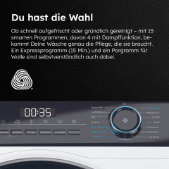 Haier Waschmaschine I-PRO 3 BLDC »HW101-NBP14939« 10 kg 1400 U/min 10 kg, 1400 U/min, Inverter Motor, Antibakterielle Technologie