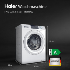Haier Waschmaschine I-PRO 1 »HW80-BP14929BU1« 8 kg 1400 U/min hOn App