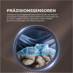 HAIER HD80-D637 Wärmepumpentrockner G3 (8 kg, Weiß)
