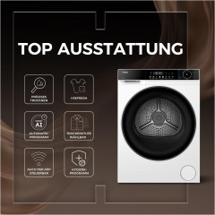 HAIER HD90-C657U1 Wärmepumpentrockner G5 (9 kg, Weiß)