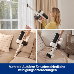 TINECO FLOOR ONE Switch S6 Stretch Plus Nass-Trockensauger mit Akku-Stielstaubsauger , Akkubetrieb