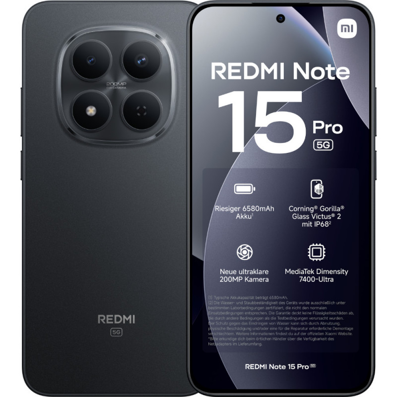 Xiaomi Redmi Note 15 Pro Smartphone, 5G, 8 GB, 6,83