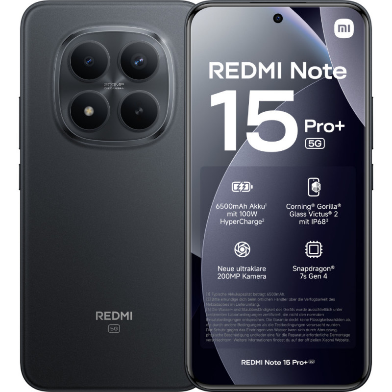 Xiaomi Redmi Note 15 Pro+ Smartphone, 5G, 8 GB, AMOLED, 256 GB