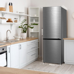 MIDEA MDRB470MGC46I Kühl-/Gefrierkombination (C, 169 kWh, 185 cm hoch, Inox)
