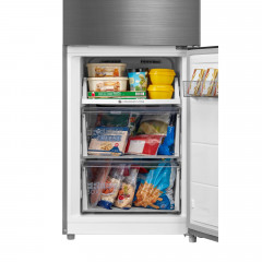 MIDEA MDRB470MGC46I Kühl-/Gefrierkombination (C, 169 kWh, 185 cm hoch, Inox)