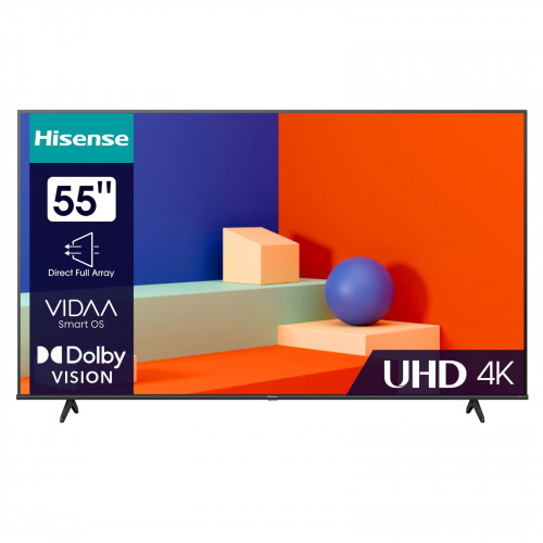 HISENSE 55A6K LED TV (Flat, 55 Zoll / 139 cm, UHD 4K, SMART TV, VIDAA)