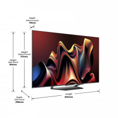 HISENSE 55U7NQ Mini LED TV (Flat, 55 Zoll / 139 cm, UHD 4K, SMART TV)