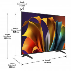 HISENSE 43E6NT Fernseher (Flat, 43 Zoll / 109,22 cm, UHD 4K, SMART TV)