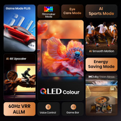 HISENSE 65E77Q QLED 4K TV (65 Zoll / 164 cm, UHD 4K, SMART TV)