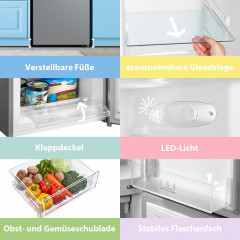 comfee Kühl-/Gefrierkombination »RCB169DS3« 150 cm hoch 47 cm breit