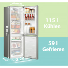 comfee Kühl-/Gefrierkombination »RCB169DS3« 150 cm hoch 47 cm breit