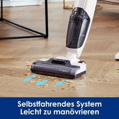 TINECO I FLOOR 2 PLUS WEISS Nass-/Trockensauger, Weiß/Grau