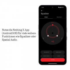 NOTHING Headphone (1), Over-ear Kopfhörer Bluetooth Schwarz