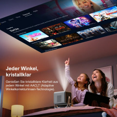 ULTIMEA Nova C40 Smart Android TV, 90° Gimbal, Tragbarer Beamer(Full-HD, 600 ANSI-Lumen)
