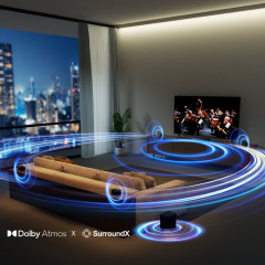 ULTIMEA Poseidon D80 Boom 7.1 Soundsystem mit Dolby Atmos, Soundbar, Schwarz
