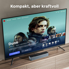 ULTIMEA Poseidon D80 Boom 7.1 Soundsystem mit Dolby Atmos, Soundbar, Schwarz