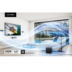 ULTIMEA Poseidon D80 Boom 7.1 Heimkino System mit Dolby Atmos, Soundbar, Schwarz