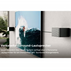 ULTIMEA Poseidon D80 Boom 7.1 Dolby Atmos Surround-Soundsystem, Soundbar, Schwarz