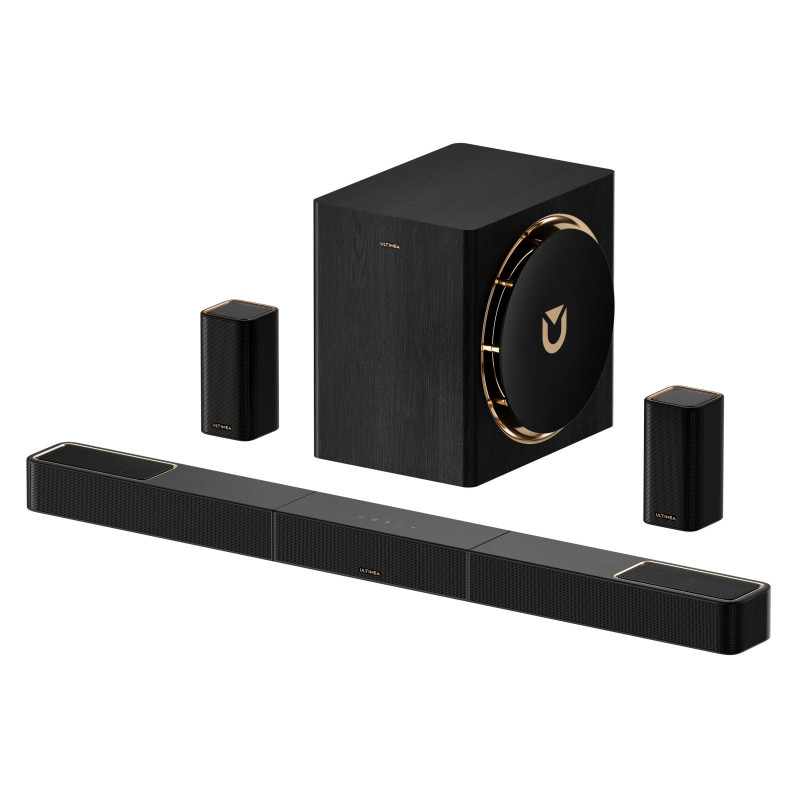 ULTIMEA Skywave X60 7.1.4 Soundsystem mit Dolby Atmos, Soundbar, Schwarz