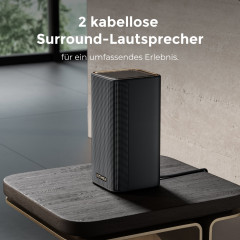ULTIMEA Skywave X60 7.1.4 Soundsystem mit Dolby Atmos, Soundbar, Schwarz