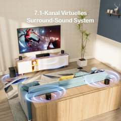 ULTIMEA Aura A40 7.1 Surround Soundsystem mit Subwoofer, Heimkino System, Schwarz