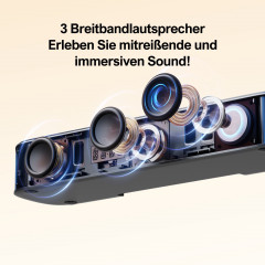 ULTIMEA Aura A40 7.1 Surround Soundsystem mit Subwoofer, Heimkino System, Schwarz