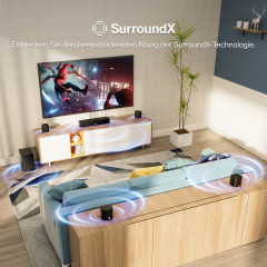 ULTIMEA Aura A40 7.1 Surround Soundsystem mit Subwoofer, Heimkino System, Schwarz