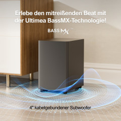 ULTIMEA Aura A40 7.1 Surround Soundsystem mit Subwoofer, Heimkino System, Schwarz