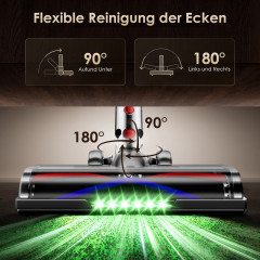 HIAZURM 8-in-1 Akku-Stielstaubsauger, Akkubetrieb, 650 Watt