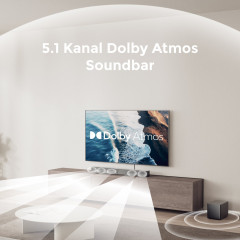 ULTIMEA Poseidon M60 Boom 5.1 Soundsystem mit Dolby Atmos, Soundbar, Schwarz