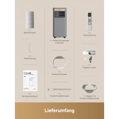 DREAME P-Wind10 7k Klimagerät Black Gold (Max. Raumgröße: 25 m², EEK: A)