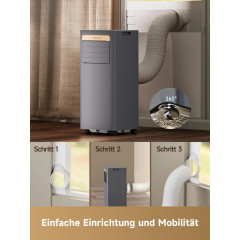 DREAME P-Wind10 7k Klimagerät Black Gold (Max. Raumgröße: 25 m², EEK: A)