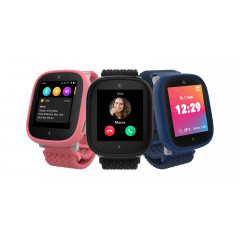 XPLORA Xplora X6 Gen 2 Kindersmartwatch Textilarmband, L 90 - 146 mm / B 22mm x H 3.3 mm, Schwarz