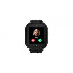 XPLORA Xplora X6 Gen 2 Kindersmartwatch Textilarmband, L 90 - 146 mm / B 22mm x H 3.3 mm, Schwarz